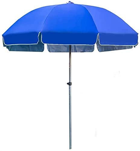 ZOCWJK Outdoor Garden Parasols Outdoor Sun Shade for Beach/Pool/Patio Umbrellas,Thick Double-Layer Umbrella Cloth, Height Adjustable, Rainproof and Sunproof,Without Parasol Base,Silver-A