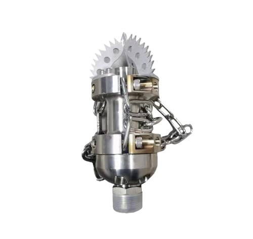 High-Pressure Pipe Cleaning Spinnig Nozzles, Sewer Cleaning Root Cutters, Chain Rotating Scraper Nozzles(300LPM)
