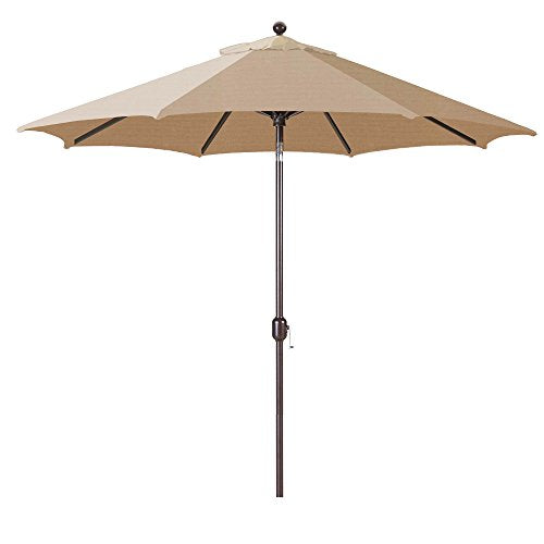 Galtech Octagon Patio Umbrella 7.5 FT Market with Deluxe Auto Tilt Mechanism, Outdoor Umbrella for Deck Pool Backyard (7.5-FT Antique Bronze Frame Sunbrella: Cocoa)