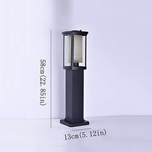 KADELONG Double Layer Glass Shade Lawn Lights E27 Exterior Floor Mount Yard Lamps Landscape Garden Outdoor Path Lights House Villa Pathway Driveway Waterproof Night Security Lamps,Chandelier Lighting