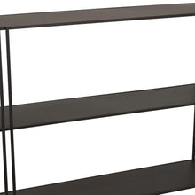 Benjara Bush Plant Display Stand- Modern 3 Tier Brown Metal Finish- 32 Inch
