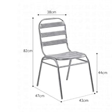 JOSOGO Indoor/Outdoor Bistro Table and Chairs Set for Patio Stainless Steel Folding, Kitchen Prep & Work, Board Games and Camping Picnic(C)