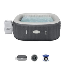 SaluSpa Hot Springs 4-6 Person Square Inflatable Hot Tub, Energy-Efficient