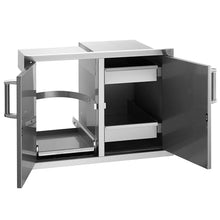 Fire Magic Select 30-inch Double Access Door with Drawers and Trash Bin Storage - 33930s-12