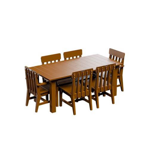 Breeo X Series 7pc Dining Table - 35"x72" - Outdoor Patio Furniture Set