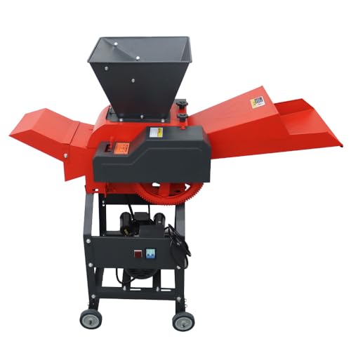 Banfluxion 220V 4-Blade Hay Cutter Pulverizer Red