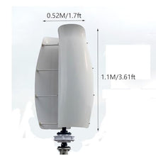 OLONETO 1500W Tulip Type Vertical Axis Wind Turbine Kit 12V/24V with MPPT Controller Breeze Start Power Generation System Wind and Solar Complementary Power Supply System (Color : Purple, Size : 12V)