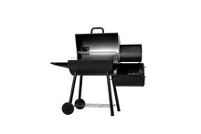 Char-Griller®Smokin Pro Charcoal Grill and Offset Smoker with Side Fire Box, Dual Damper Control, Chrome Plated Steel Warming Rack, 1,130 Cooking Square Inches in Black, Model CG30044223