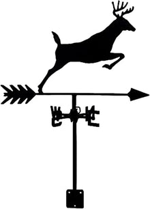 Weathervane,Weathervane Metal For Roof Garden Yard Deer Weathervanes Metal Weather Vane Wind Direction Measuring Instrument Roof Installation Weather Vane Farm Scene Garden Art Deco Accessories