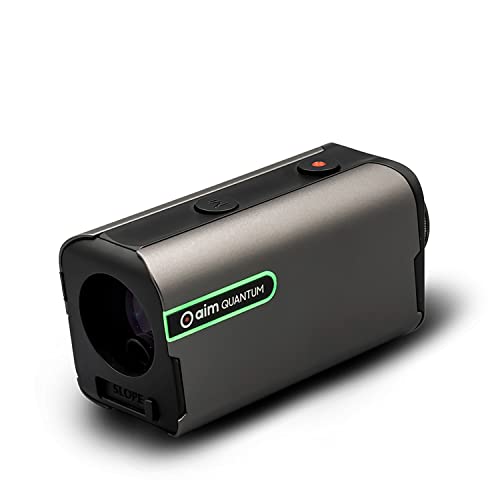 Golf Buddy Aim Quantum Golf Laser Rangefinder Grey and Black