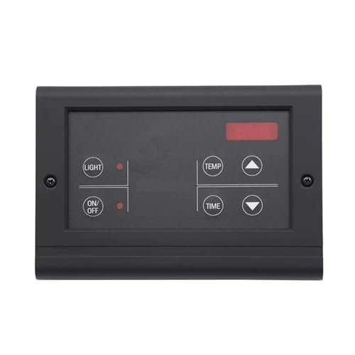 Bathroom Sauna Machine Wall Mounted Sauna Stove Controller 35-110℃ Steam Bath Sauna Heater Controller Digital Accessories For 3 To 27KW Sauna Stove for Shower in Home Steam Room Shower(ST-135M)(135T1)