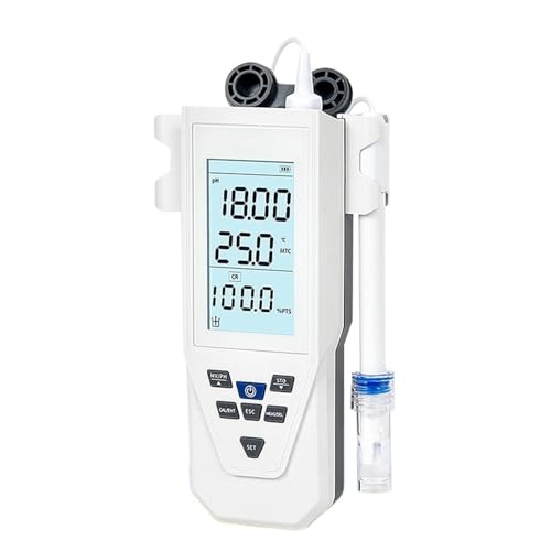 VBSNKLOI Water Test Meter, Digital Water Tester Portable PH Meter LCD Display Quality Laboratory Acidity Aquarium Pool Analyzer with Probe