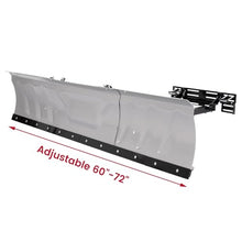 BRAVOYARD 60"-72" Adjustable Width Snow Plow Blade Switchblade Plow for ATV UTV Universal