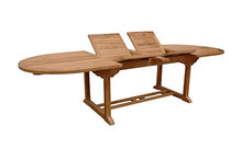 Anderson Teak Bahama Oval Extension Table with Double Extension, 117-Inch