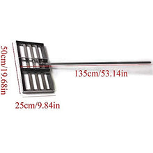 Lawn Level Rake 4.5FT Level Lawn - Lawn Leveling Rake with Stainless Steel Pole - Heavy Duty Soil Lawn Leveler Tool for Yard Golf