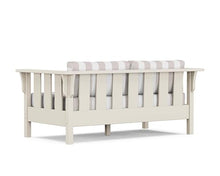 Martha Stewart by POLYWOOD® Acadia Deep Seating Loveseat in Sand/Cabana Stripe Dune Burlap