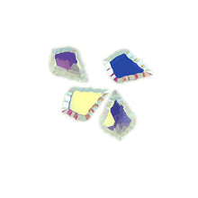 K9 Maple Leaf Crystal Plated AB Colors Prism Ornament Suncatcher Glass Crystals for Chandelier Crystal Prism,76mm 50pcs