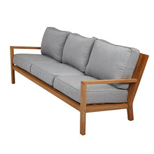 Royal Teak Collection COA3-GRANITE Coastal Deep Seating Teak Sofa, Granite