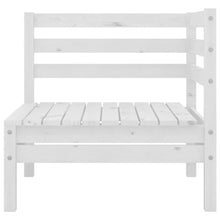 Molumvel 9 Piece Patio Lounge Set, Modular Outdoor Furniture Sofa Set with Table, Solid Pinewood Garden Conversation Seating for Backyard, Porch, and Deck, White