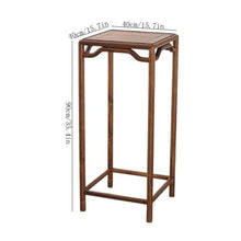 WOAITIANTIAN Vase Stand Chinese Style Black Walnut Bonsai Base, Living Room Floor Standing Wood Planter Stand