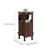 Chicken Couch End Table Wooden Corner Sofa Side Table Bedside Table Living Room Small Side Table with Drawer Corner Tables for Living Room