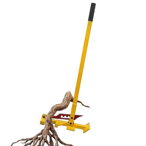 Gaommini High-Leverage Sapling Puller Tool Heavy Duty Tree Root Puller for Shrubs Vines & Thorns Effort-Saving Manual Root Remover