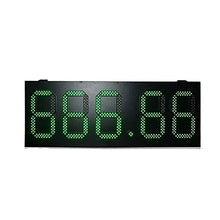 Large Digital LED Clock Designed outdoor high brightness iron box waterproof 8 inch + 6 INCH RED LED sports countdown scoreboard Mounting Holes Hardware ( Color : 10 inch green Size : X-Small ) (10
