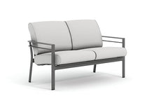 Winston Southern Cay Cushion Loveseat Weathered Teak/Idol Cloud