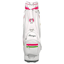 ACXZ Women's Floral Embroidered Golf Staff Carry Bag White
