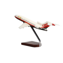 High Flying Models Boeing 727-200 TWA Large Mahogany Sculpture Multicolor