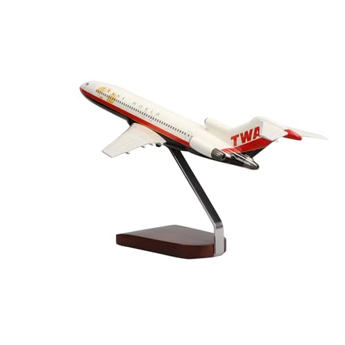 High Flying Models Boeing 727-200 TWA Large Mahogany Sculpture Multicolor
