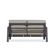 Real Flame Aegean Outdoor Loveseat with Cushions, Two-seat Couch with Aluminum Frame - Weather & Sun Resistant, Rustproof