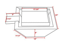 Custom Install Parts 24-Inch Stainless Fire Pit with Waterfall Column