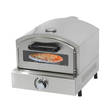 Kindevieft Pizza Oven Outdoor, Propane Pizza Maker with 12" Pizza Stone, Built-in Thermometer, Portable Gas Pizza Oven for Camping Backyard Party