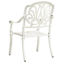 MNCVXAXG 5 Piece Bistro Set Cast Aluminum White