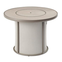 Outdoor GreatRoom Co Propane Fire Pit Table - Stonefire Gas Fire Pits for Outside Patio - 31" Round Composite Firepit Fire Table, Matching Tabletop Cover, Aluminum Frame Mesh Base, 55,000 BTU - Grey