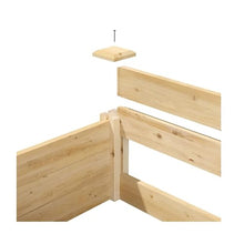 Saranya Rustic Cedar Raised Bed Planter Box Natural Wood 96" L x 48" W x 14" H