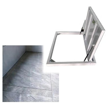 WAHHWF Customisable Concealed Cover Doors, Rectangular Stairwell Door for Basement Storage Rooms, Steel Entrance Panel with Handle(40x28 inch)