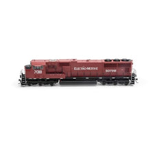 Athearn HO SD70M Locomotive w/DCC & Sound EMDX Maroon/Black #7018