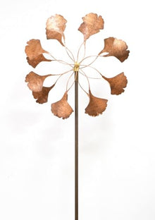Garden Artisans Ginkgo Copper Wind Spinner