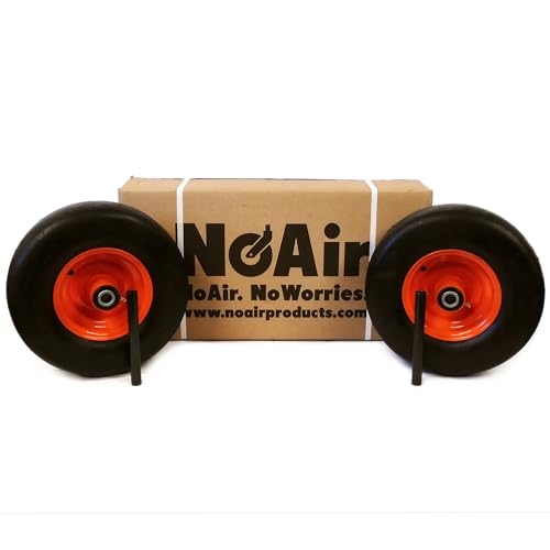 NoAir® (2) Flat Free Tire Assemblies 13x6.50-6 Fits Bad Boy Maverick Outlaw 022-1050-00
