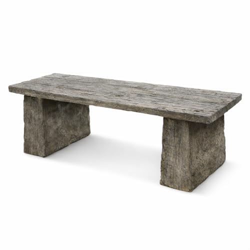 Walttools Concrete Bench Mold – 4 ft Barnwood Plank Precast Casting Form – Heavy-Duty Polyurethane Outdoor Concrete Mold for DIY & Professional Hardscape Projects