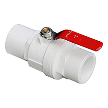 MUSM 1PC Handle PVC Ball Valve - 20-110mm Inner Diameter 2-Way Slip Ends Water Shut Off Flow Controller(125mm)