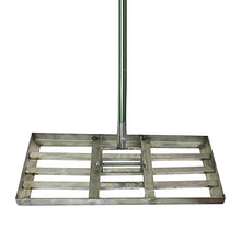 EliteBloom Lawn Level Rake Golf Garden Grass Level, Stainless Steel Lawn Leveling Rake, Equipped with A 68-Inch Handle, Heavy-Duty Large-Capacity Lawn Pusher Level Equipment,