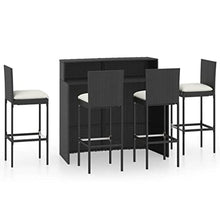 QINXIXINAIXI Garden Bar Set Black, Cream White Outdoor Sectional Sets Patio Furniture Set Poolside Furniture Set Outdoor Chair Set