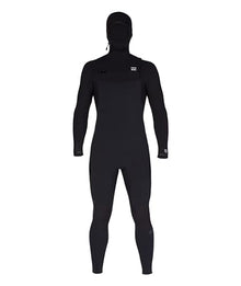 Billabong Mens 4/3mm Furnace Comp Hooded Wetsuit Black 23 Medium