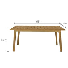 Royal Teak Collection ADT65 Admiral Rectangular Dining Table, 32x65-Inch