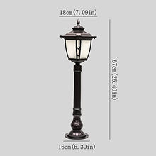 KADELONG - Outdoor Lawn Lights E27 1-Light Waterproof Path Lights IP42 External Garden Yard Lamps Landscape Deck Patio Porch Outside Floor Mount Lighting Fixture H26.40in,Chandelier Lighting, jq-842
