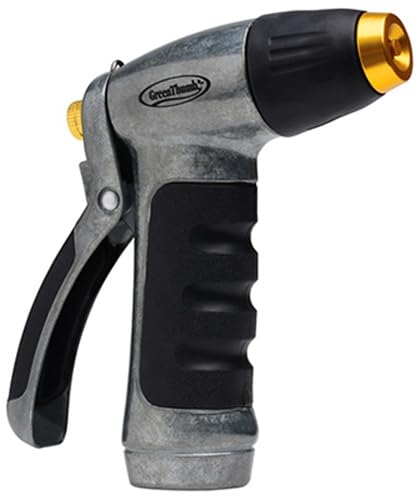 Green Thumb 00450-GT Heavy Duty Metal Adjustable Garden Hose Trigger Nozzle - Pack of (10)