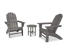 POLYWOOD Vineyard 3-Piece Curveback Adirondack Chair Set
